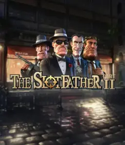 Enter the underworld world of The Slotfather 2 slot by Betsoft, featuring four iconic mafia characters set against a dark urban backdrop. This image portrays the gritty theme of the mafia underworld with its detailed character design and evocative setting. Great for players attracted to mafia stories, delivering a captivating escape. 