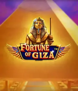 Step into the mystical world of the Fortune of Giza game by Pragmatic Play, showcasing a majestic depiction of a Pharaoh set against the iconic pyramid backdrop. This graphic conveys the splendor of Egyptian history, ideal for fans of Egyptian-themed slots, providing a fascinating escape.